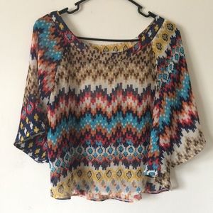 Cute bohemian style top